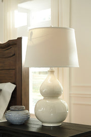 Furniture City - MS - Ashley Furniture - Saffi Lighting - Table Lamp (Set of 2) / Cream - L100074X2