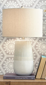 Furniture City - MS - Ashley Furniture - Shavon Lighting - Table Lamp (Set of 2) / Beige/White - L100724X2