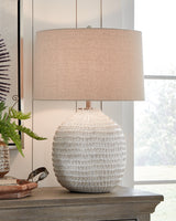 Furniture City - MS - Ashley Furniture - Jamon Lighting - Table Lamp (Set of 2) / Beige - L100764X2