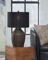 Furniture City - MS - Ashley Furniture - Naareman Lighting - 2-Piece Lamp Set / Metallic Black - L100804X2