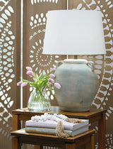 Furniture City - MS - Ashley Furniture - Shawburg Lighting - Terracotta Table Lamp (1/CN) / Antique Green - L100814