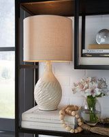 Furniture City - MS - Ashley Furniture - Garinton Lighting - Table Lamp (Set of 2) / Cream - L180194X2