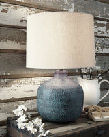 Furniture City - MS - Ashley Furniture - Malthace Lighting - Table Lamp (Set of 2) / Patina - L207304X2