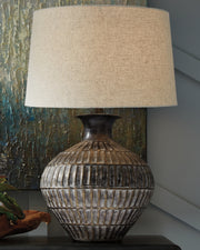 Furniture City - MS - Ashley Furniture - Magan Lighting - Table Lamp (Set of 2) / Antique Bronze Finish - L207354X2