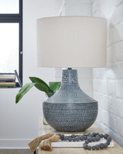 Furniture City - MS - Ashley Furniture - Schylarmont Lighting - 2-Piece Lamp Set / Antique Gray/White - L207474X2