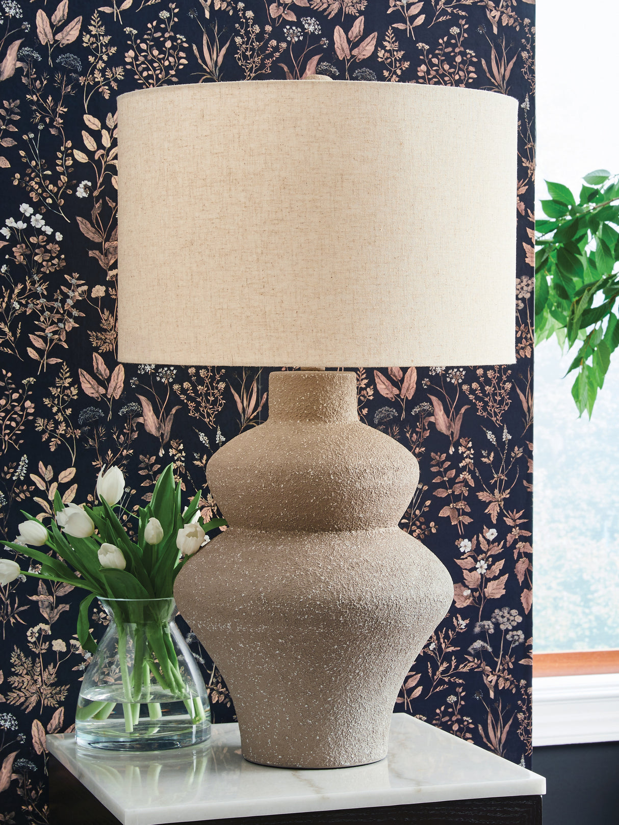 Furniture City - MS - Ashley Furniture - Jossleigh Lighting - Metal Table Lamp (1/CN) / Beige - L207624
