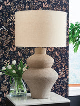 Furniture City - MS - Ashley Furniture - Jossleigh Lighting - Metal Table Lamp (1/CN) / Beige - L207624