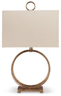 Furniture City - MS - Ashley Furniture - Mahala Lighting - Table Lamp (Set of 2) / Antique Gold Finish - L208124X2