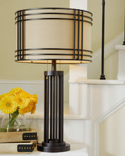 Furniture City - MS - Ashley Furniture - Hanswell Lighting - Table Lamp (Set of 2) / Dark Brown - L208294X2