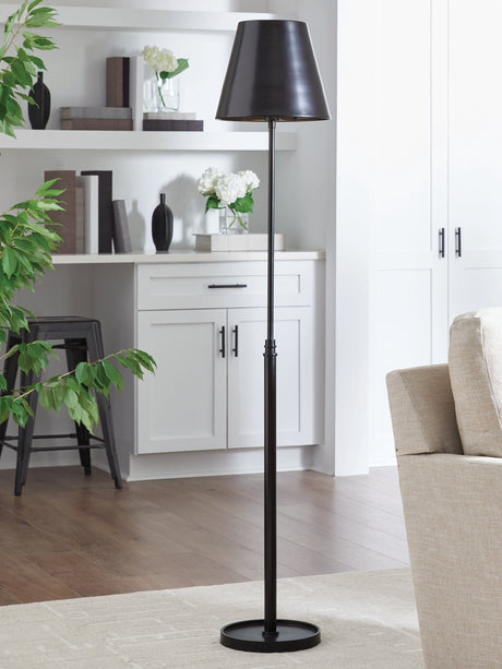 Furniture City - MS - Ashley Furniture - Wimner Lighting - Metal Floor Lamp (1/CN) / Antique Bronze Finish - L208461
