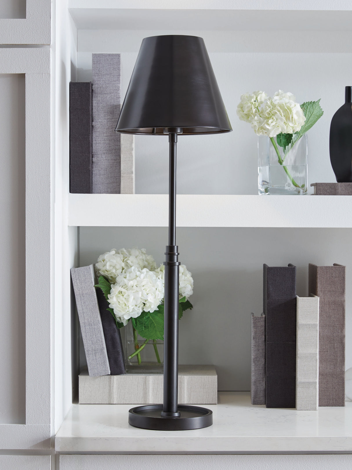 Furniture City - MS - Ashley Furniture - Wimner Lighting - Metal Table Lamp (1/CN) / Antique Bronze Finish - L208464