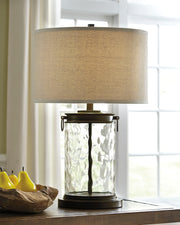 Furniture City - MS - Ashley Furniture - Tailynn Lighting - Table Lamp (Set of 2) / Clear/Bronze Finish - L430324X2