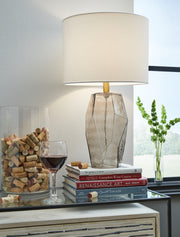 Furniture City - MS - Ashley Furniture - Taylow Lighting - Table Lamp (Set of 2) / Gray - L430794X2