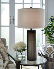 Furniture City - MS - Ashley Furniture - Dingerly Lighting - Glass Table Lamp (1/CN) / Brown - L430824
