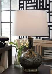 Furniture City - MS - Ashley Furniture - Tenslow Lighting - Glass Table Lamp (1/CN) / Antique Black - L430844