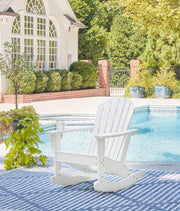 Furniture City - MS - Ashley Furniture - Sundown Treasure Outdoor - Rocking Chair / White - P011-827