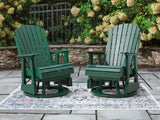 Furniture City - MS - Ashley Furniture - Shell Beach Outdoor - Swivel Glider Chair / Green - PCP115-820