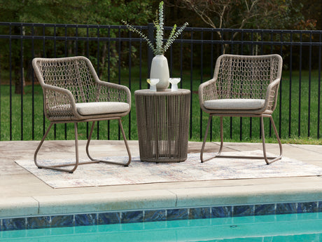 Furniture City - MS - Ashley Furniture - Majors Beach Outdoor - Chairs w/CUSH/Table Set (3/CN) - PCP321-050
