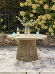 Furniture City - MS - Ashley Furniture - Orchard Beach Outdoor - Outdoor Dining Table / Beige - PCP373P2