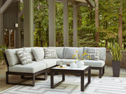 Furniture City - MS - Ashley Furniture - Beachloft Outdoor - 6-Piece Outdoor Sectional / Black - P490P1