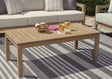 Furniture City - MS - Ashley Furniture - Hallow Creek Outdoor - Sofa with Cushion / Driftwood - P560-838