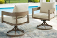 Furniture City - MS - Ashley Furniture - Serene Bay Outdoor - RECT Dining Table w/UMB OPT / Dark Brown - P671-625