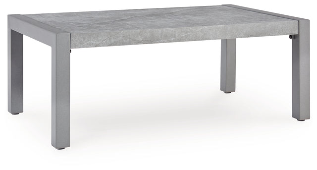 Furniture City - MS - Ashley Furniture - Hurley Park Outdoor - Sofa with Cushion / Gray - PCP695-838