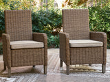 Furniture City - MS - Ashley Furniture - Laguna Heights Outdoor - Arm Chair With Cushion (Set of 2) / Beige - PCP790-601A
