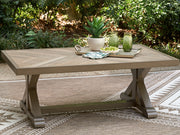 Furniture City - MS - Ashley Furniture - Laguna Heights Outdoor - Rectangular Cocktail Table / Beige - PCP790-701