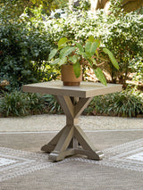 Furniture City - MS - Ashley Furniture - Laguna Heights Outdoor - Square End Table / Beige - PCP790-702