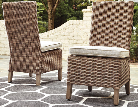 Furniture City - MS - Ashley Furniture - Beachcroft Outdoor - Loveseat w/Cushion / Beige - P791-835