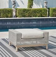 Furniture City - MS - Ashley Furniture - Seton Creek Outdoor - Ottoman with Cushion / Gray - P798-814