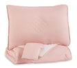 Furniture City - MS - Ashley Furniture - Lexann Full Comforter Set - Full Comforter Set / Pink/White/Gray - Q901003F