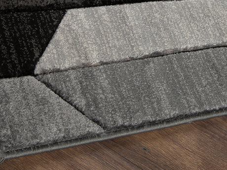 Furniture City - MS - Ashley Furniture - Chayse Rug - 5' x 6'7" Rug / Black/Gray - R403462