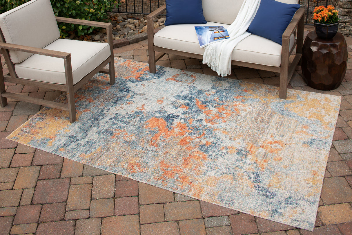 Furniture City - MS - Ashley Furniture - Wraylen Rug - 5'3" x 7' Rug / Multi - R405052