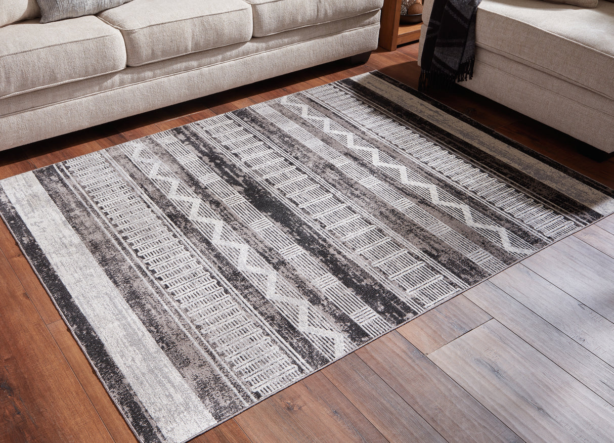 Furniture City - MS - Ashley Furniture - Henchester Rug - 5' x 7' Washable Rug / Multi - R405992