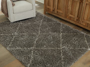 Furniture City - MS - Ashley Furniture - Wrenlow Rug - 5' x 7' Rug / Gray/Cream - R407222