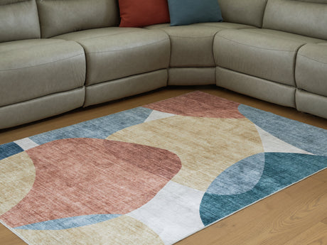 Furniture City - MS - Ashley Furniture - Chanleigh Rug - Washable 5' x 7' Area Rug / Multi - R407372