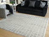 Furniture City - MS - Ashley Furniture - Turinwith Rug - 7'10" x 9'10" Area Rug / Ivory/Black - R407551