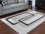 Furniture City - MS - Ashley Furniture - Davismour Rug - 5' x 7' Area Rug / Ivory/Taupe/Charcoal - R407562