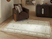 Furniture City - MS - Ashley Furniture - Dot Rug - 5' x 7' Area Rug / Cream/Brown/Taupe - R407652