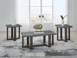 Furniture City - MS - Ashley Furniture - Dynnford Table (Set of 3) - Occasional Table Set (3/CN) / Gray/Brown - T216-13