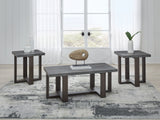 Furniture City - MS - Ashley Furniture - Dynnford Table (Set of 3) - Occasional Table Set (3/CN) / Gray/Brown - T216-13