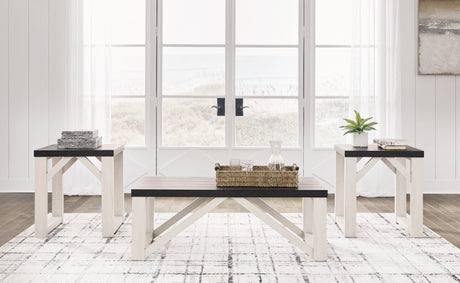 Furniture City - MS - Ashley Furniture - Dorrinson Table (Set of 3) - Occasional Table Set (3/CN) / Antique White - T236-13