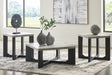 Furniture City - MS - Ashley Furniture - Sharstorm Table (Set of 3) - Occasional Table Set (3/CN) / Two-tone Gray - T251-13