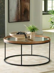 Furniture City - MS - Ashley Furniture - Noraluna Coffee Table - Round Cocktail Table - T502-8