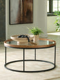 Furniture City - MS - Ashley Furniture - Noraluna Coffee Table - Round Cocktail Table - T502-8
