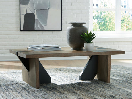 Furniture City - MS - Ashley Furniture - Kandinew Coffee Table - Rectangular Cocktail Table - T554-1