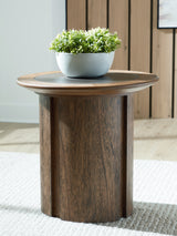 Furniture City - MS - Ashley Furniture - Dontayne End Table - Round End Table - T563-6