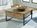 Furniture City - MS - Ashley Furniture - Montia Lift-Top Coffee Table - Lift Top Cocktail Table - T602-00